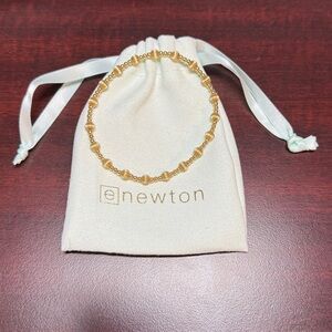 eNewton Extends Dignity Sincerity 5mm Gold Beaded Bracelet